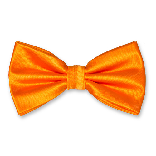 Nœud papillon en polyester orange  (1)