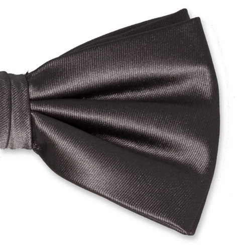Nœud papillon en polyester gris foncé (2)