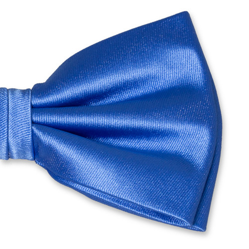 Nœud papillon en polyester bleu  (2)