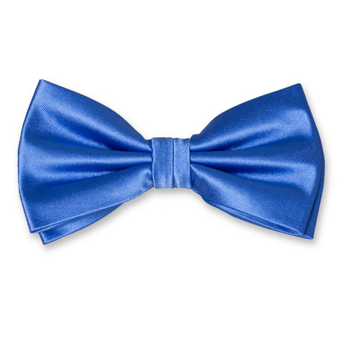 Nœud papillon en polyester bleu  (1)