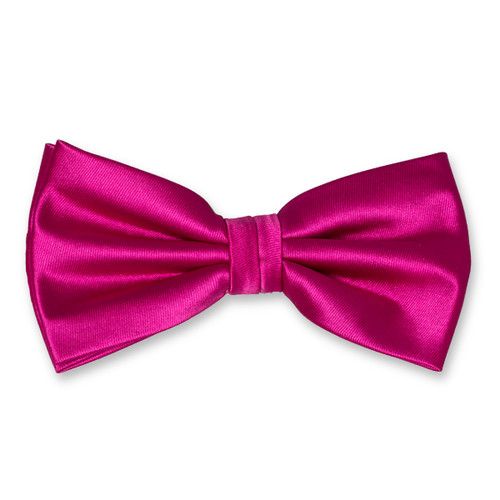 Nœud papillon en polyester fuchsia  (1)