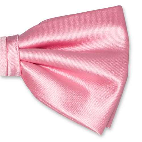 Nœud papillon en polyester rose clair (2)