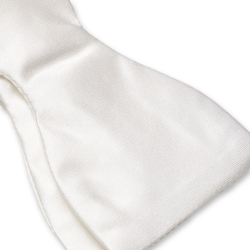 Nœud papillon blanc à nouer (2)