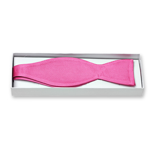 Nœud papillon rose vif à nouer  (2)