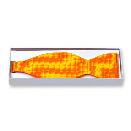 Nœud papillon orange à nouer  (2)