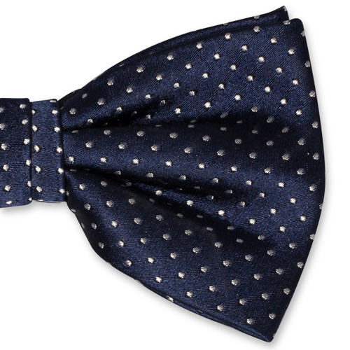 Nœud papillon à pois - marine (2)