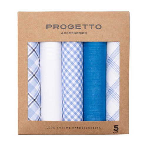 Mouchoirs homme - Bleu vif (1)