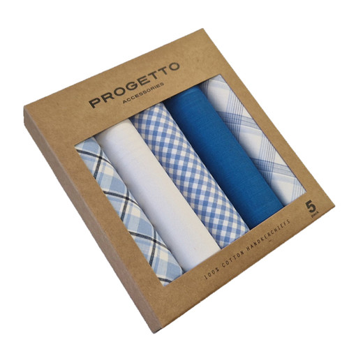 Mouchoirs homme - Bleu vif (1)