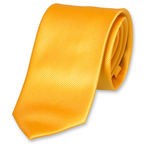 Cravate en polyester jaune (1)