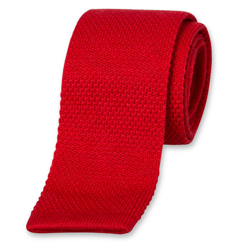 Cravate tricot rouge (1)