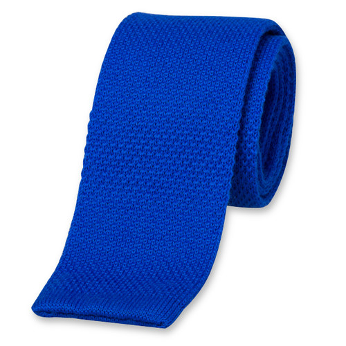 Cravate tricot bleue (1)