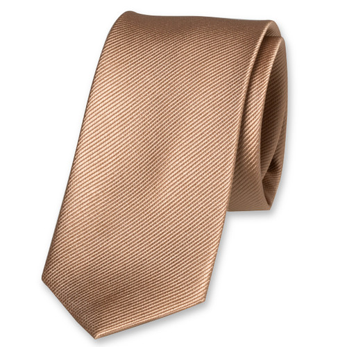 Cravate slim beige (1)