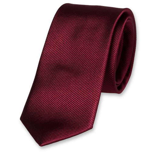 Cravate slim bordeaux (1)