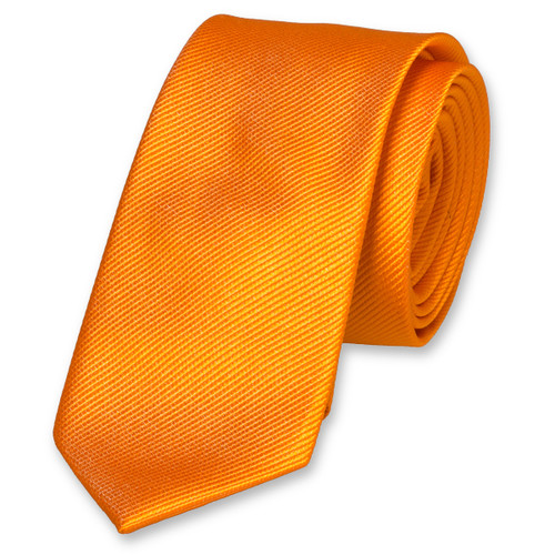 Cravate slim orange (1)