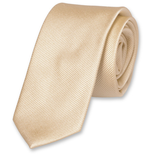 Cravate slim écru (1)