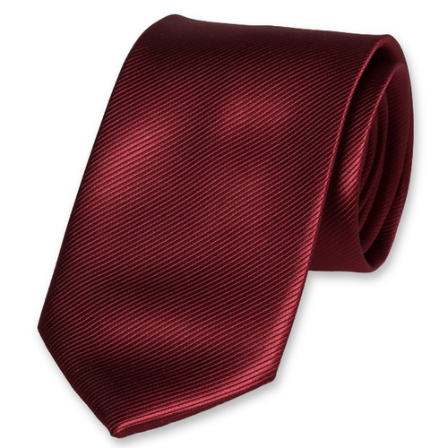 Cravate en polyester bordeaux (1)