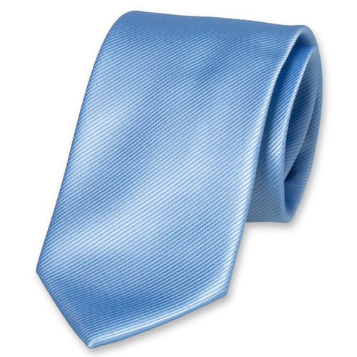 Cravate en polyester bleu clair (1)