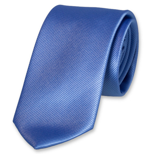 Cravate en polyester bleue (1)