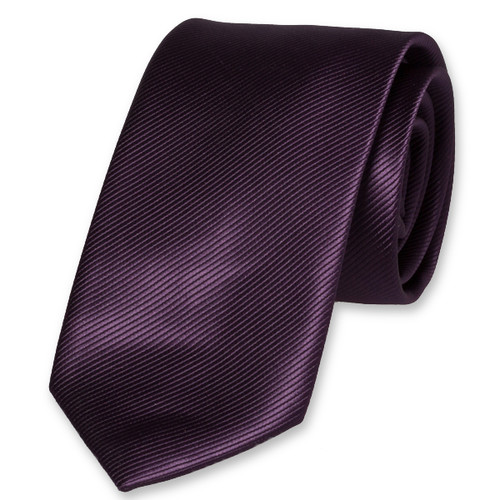 Cravate en polyester violet foncé (1)