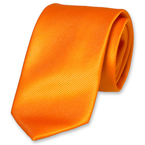 Cravate en polyester orange (1)