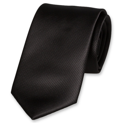 Cravate en polyester noire (1)