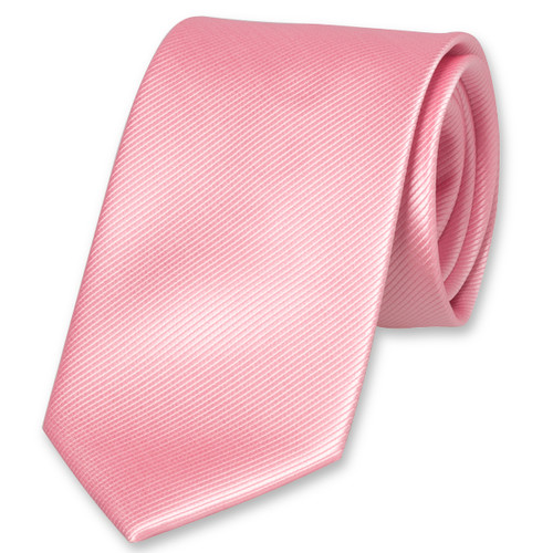 Cravate en polyester rose clair (1)