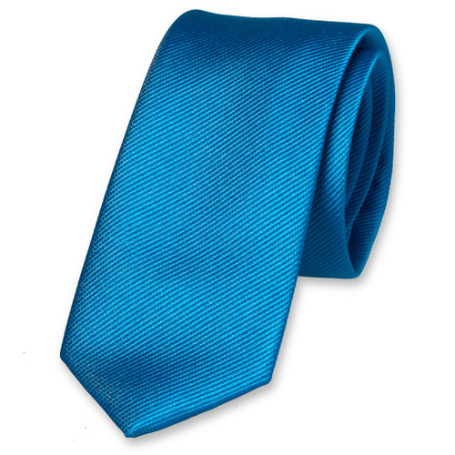 Cravate slim bleu vif (1)