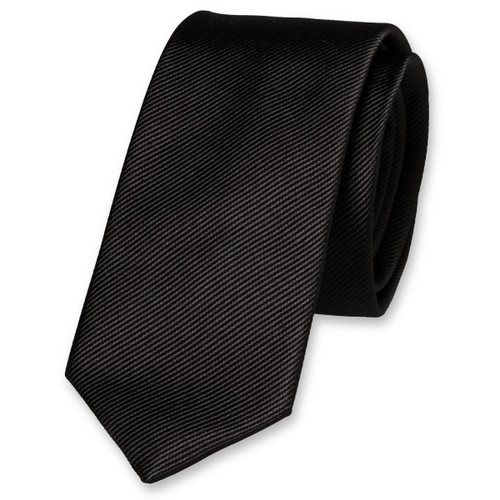 Cravate slim noire (1)