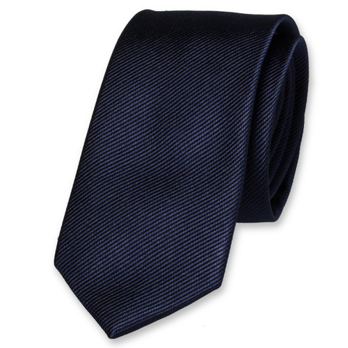 Cravate slim bleu foncé (1)