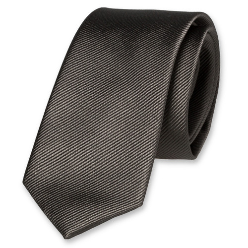 Cravate slim gris foncé (1)