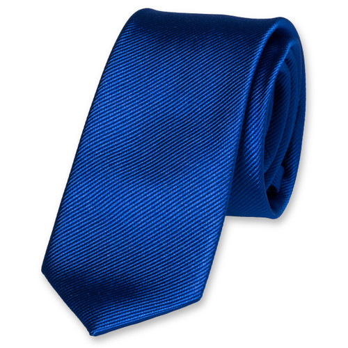 Cravate slim bleu roi (1)