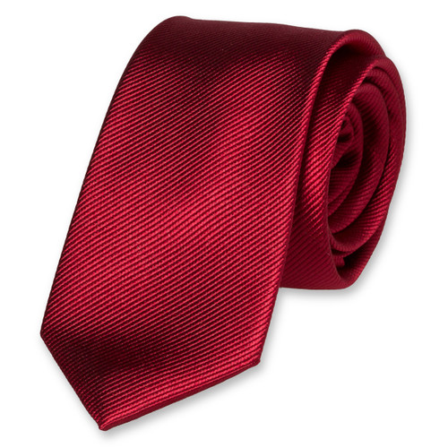 Cravate slim rouge cerise (1)