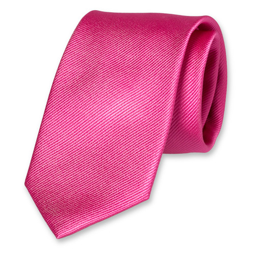 Cravate XL rose vif (1)