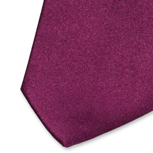 Cravate en satin aubergine (2)