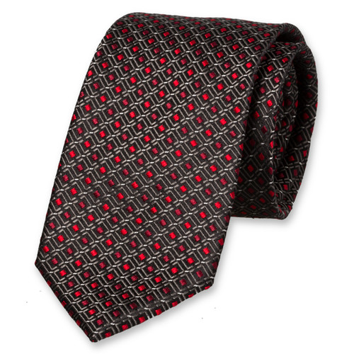 Cravate noir/rouge (1)
