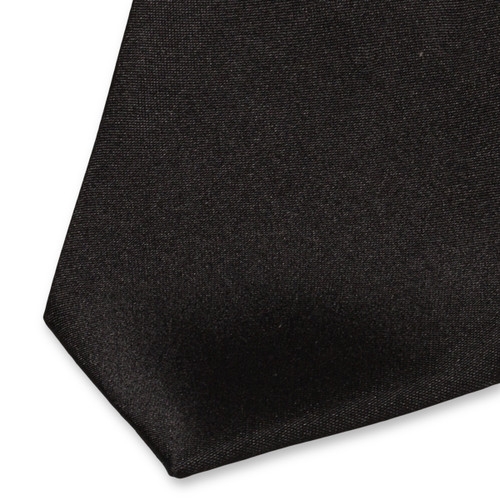 Cravate satin noire (2)