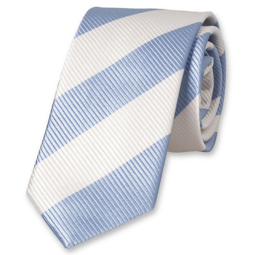 Cravate bleu ciel/blanc (1)