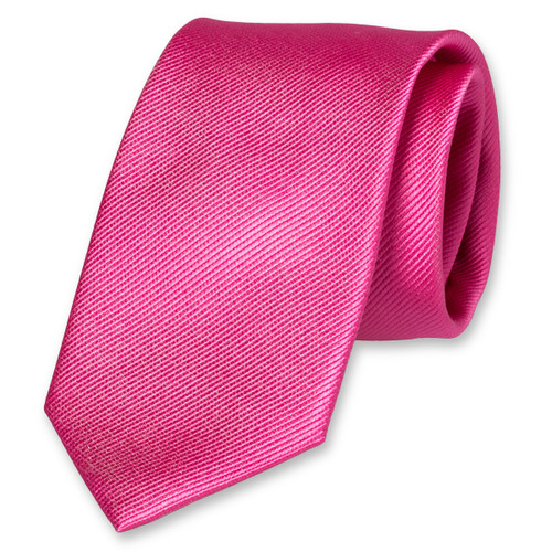 Cravate rose vif (1)