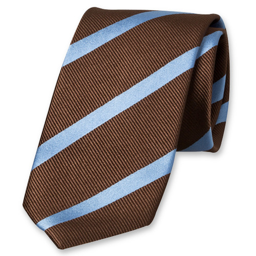 Cravate marron/bleu (1)