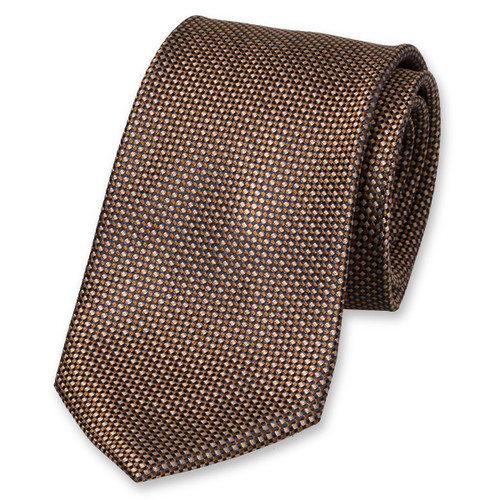 Cravate en deux nuances de marron (1)