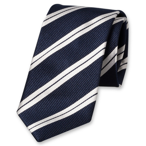Cravate bleu marine/blanc (1)