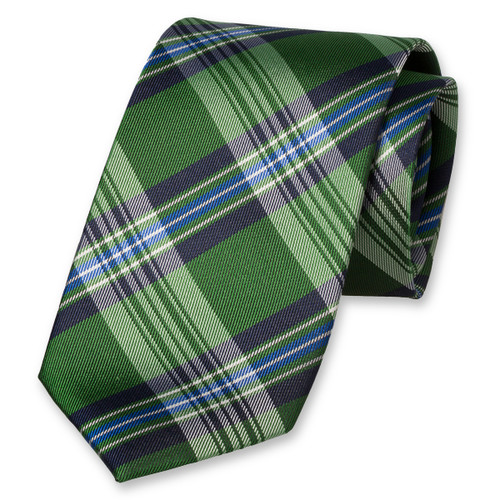 Cravate verte à carreaux (1)