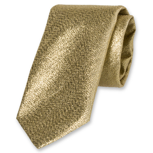 Cravate dorée scintillante (1)