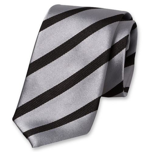 Cravate gris/noir (1)