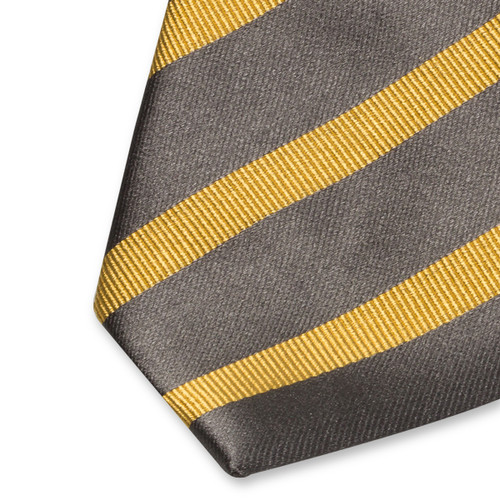 Cravate gris/jaune (2)