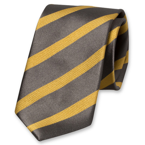 Cravate gris/jaune (1)
