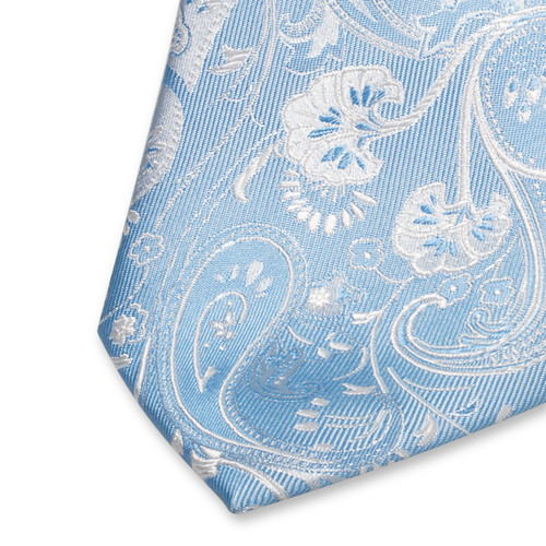 Cravate Paisley bleue (2)