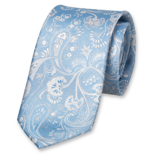 Cravate Paisley bleue (1)