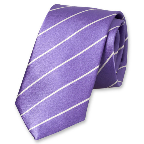 Cravate lilas rayée (1)