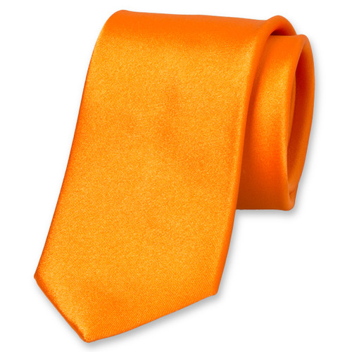 Cravate satin orange (1)